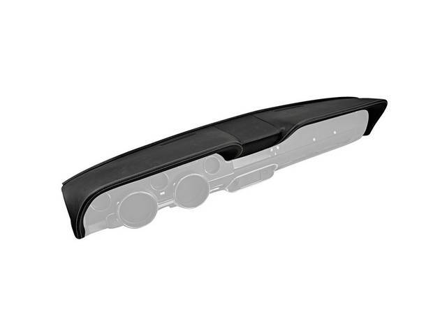 TMI Sport R Dash Pad, Gloss Black vinyl and UniSuede with gray stitching