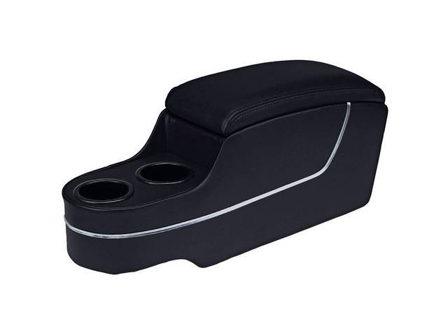 Custom Console, Deluxe with Chrome Trim, Black