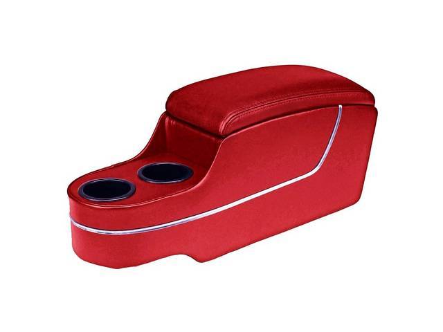Custom Console, Deluxe with Chrome Trim, Bright Red