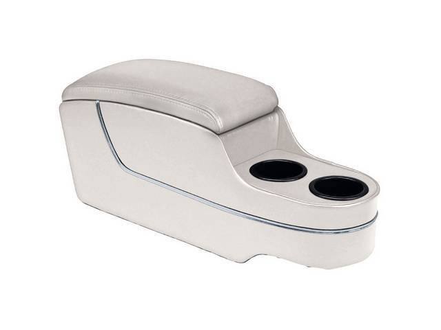 Custom Console, Deluxe with Chrome Trim, White