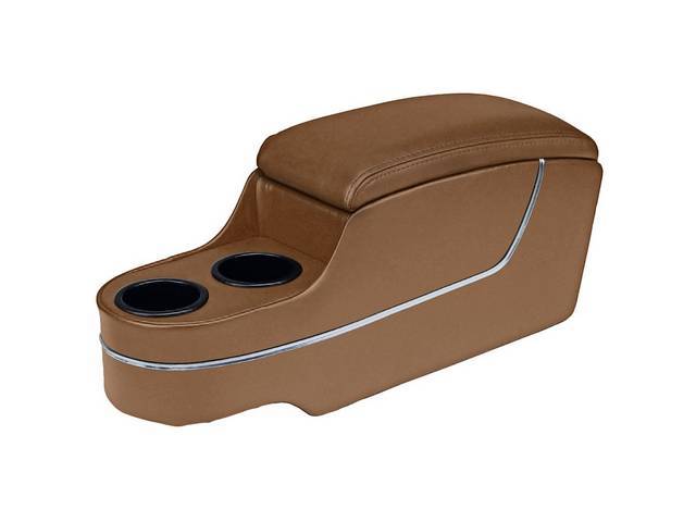 Custom Console, Deluxe with Chrome Trim, Saddle