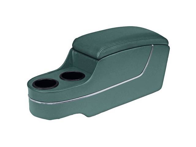 Custom Console, Deluxe with Chrome Trim, Light Aqua