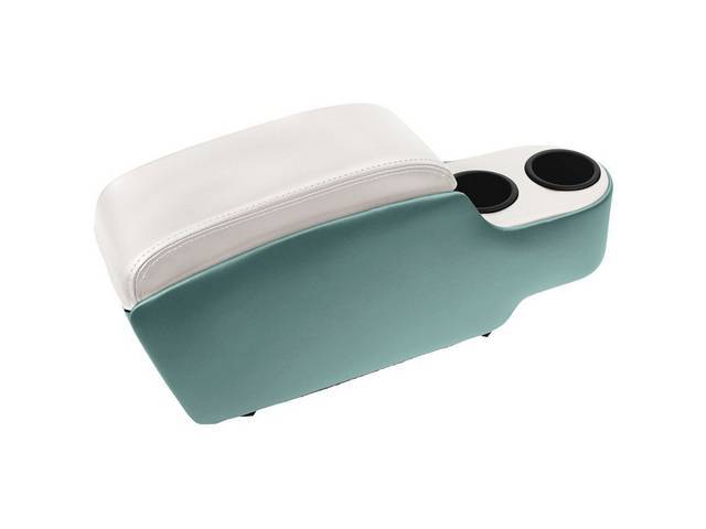 Custom Console, Standard, Light Aqua and White Two Tone