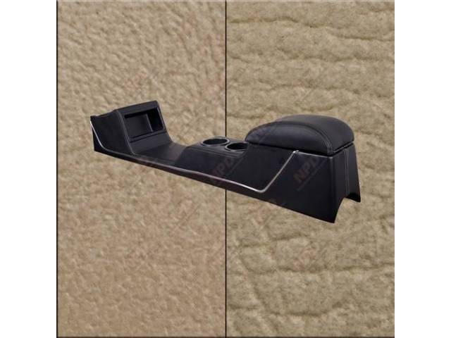 TMI Sport Deluxe Console, Parchment Sierra Vinyl with Parchment Kiwi Inserts, Chrome Trim Strip
