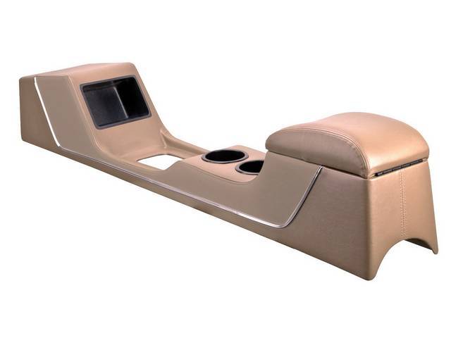 TMI Full Length Sport II Console, Parchment, Chrome Trim Strip