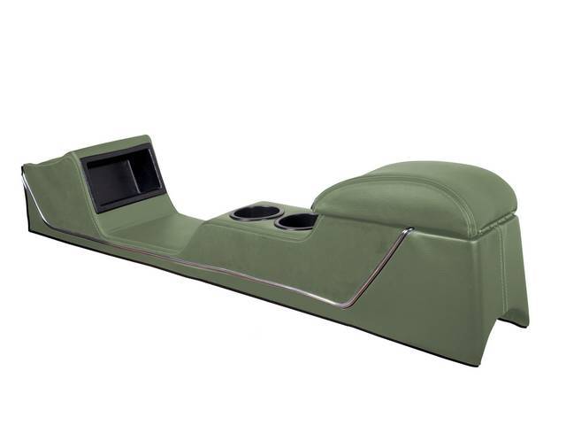 TMI Full Length Sport II Console, Light Ivy Gold Sierra Vinyl with Dark Ivy Gold Kiwi Inserts, Chrome Trim Strip