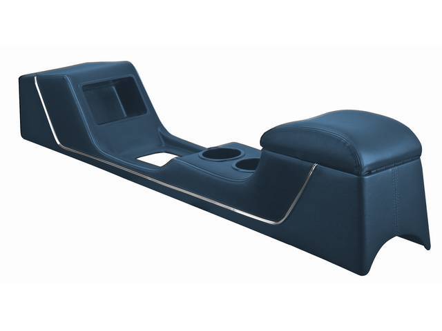 TMI Sport Deluxe Console, Dark Blue, Chrome Trim Strip