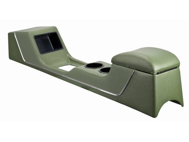 TMI Sport Deluxe Console, Dark Ivy Gold, Chrome Trim Strip