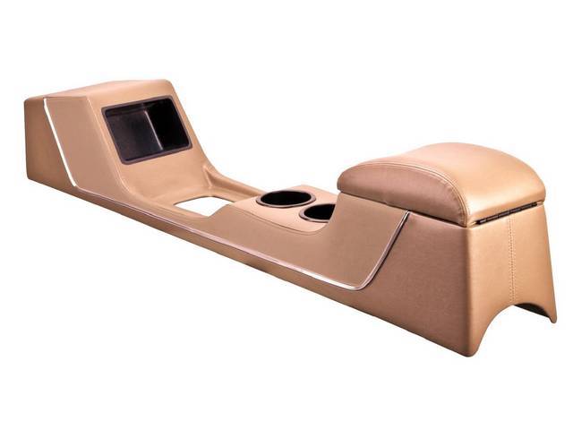 TMI Sport Deluxe Console, Light Parchment, Chrome Trim Strip