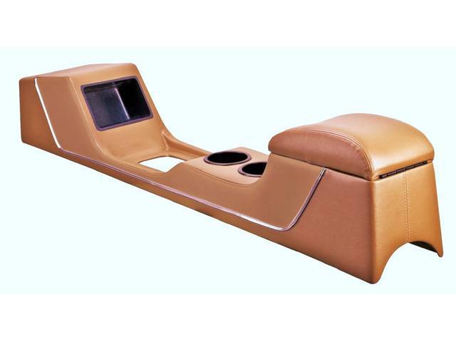TMI Sport Deluxe Console, Nugget GOld, Chrome Trim Strip