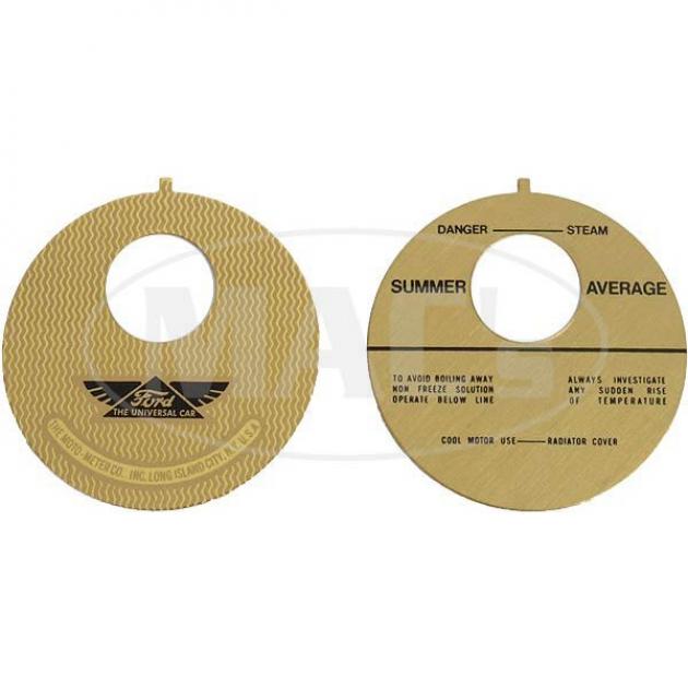 Ford Model T Moto Meter Face Plates, With Ford Winged Logo