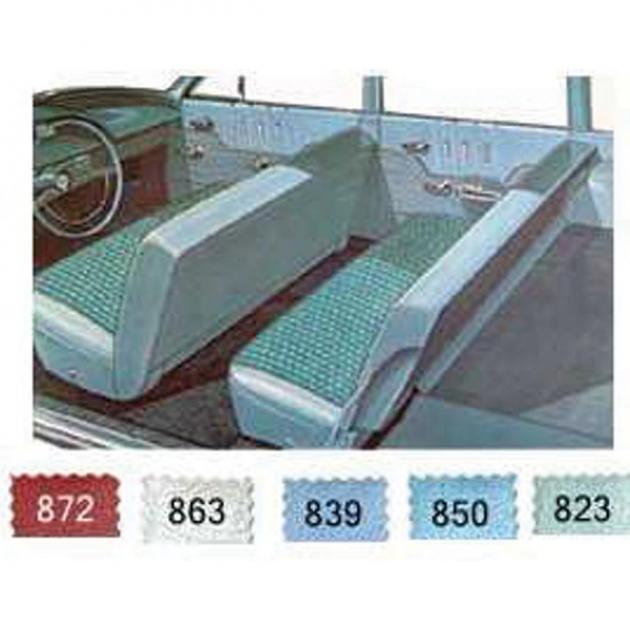 Full Size Chevy Preassembled Door Panel Interior Kit Service, 4-Door Wagon, Bel Air, 1963