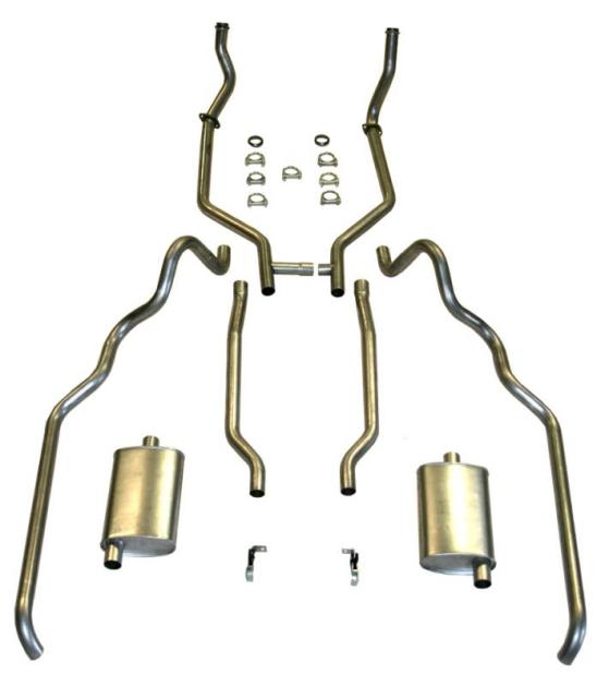 Shafers Classic Reproductions 1963-1964 Full Size Ford 352 and 390 CID Dual Turbo Exhaust System, 2 & 4 Door 83002