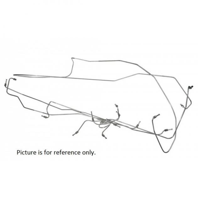 Brake Line Kit - Stainless Steel - Manual Drum Brakes - Ford Galaxie