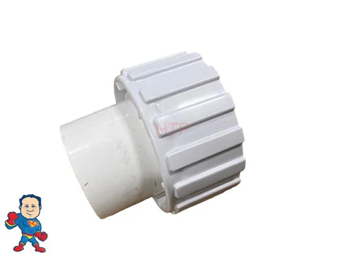 1-1/2″ Pump Union – Threaded 2 3/8″ I.D. x Spigot 1 7/8″ O.D. – Waterway