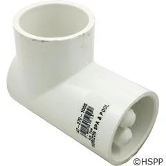 1-1/2″ Slip PVC 90 Degree Elbow Fitting with Dual 5/16″ Thermowell Ports