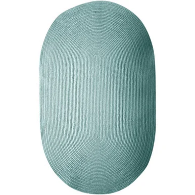 1.1′ x 1.4′ Teal Blue Traditional Area Throw Rug Sample