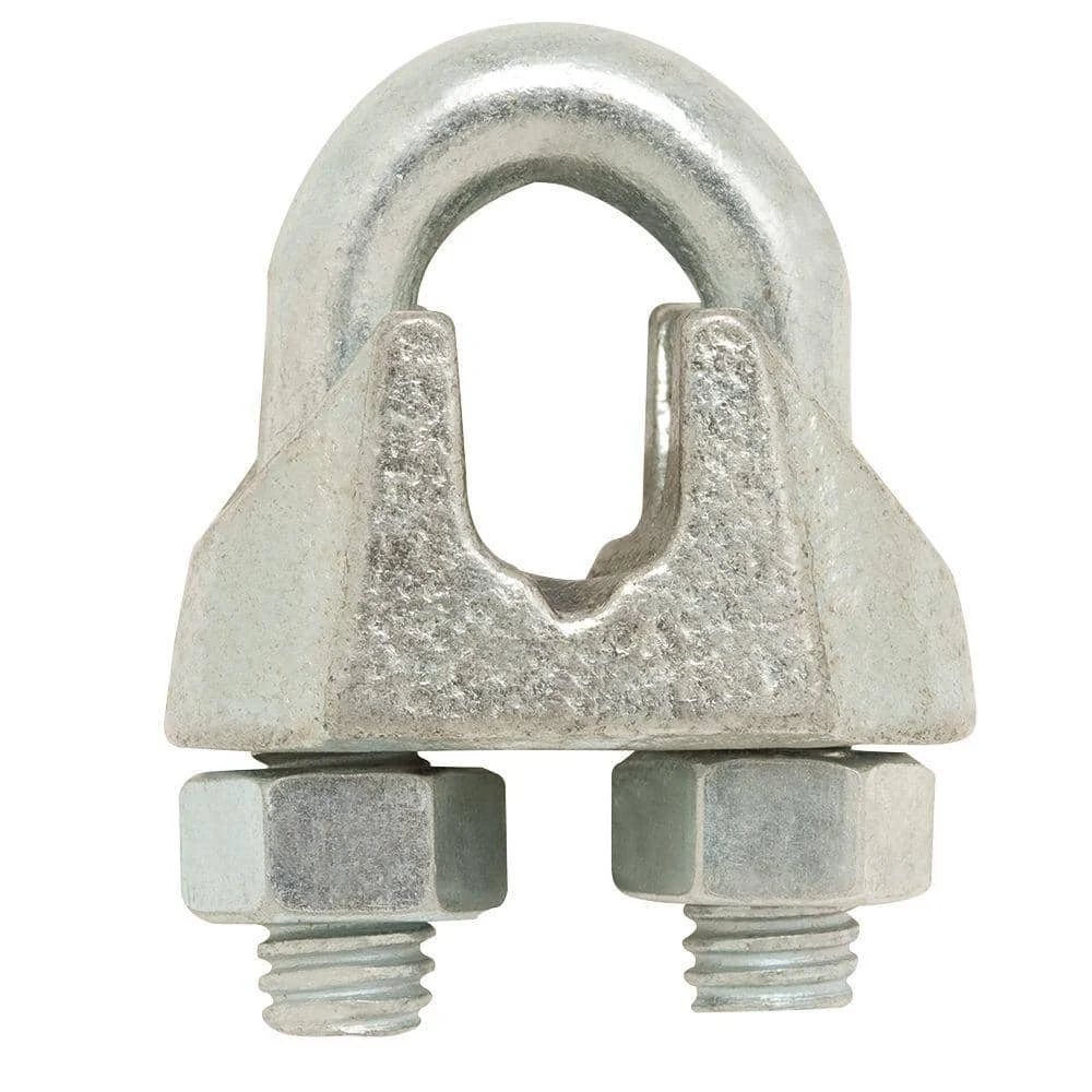 1/8 in. Zinc-Plated Wire Rope Clamp (2-Pack)