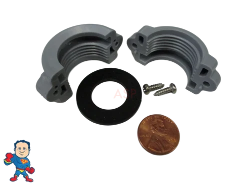 1″ Thread Air Union Split Nut Kit with Gasket – Lay-Z-Spa™ Airjet™ B/C Coupling Replacement for Saluspa