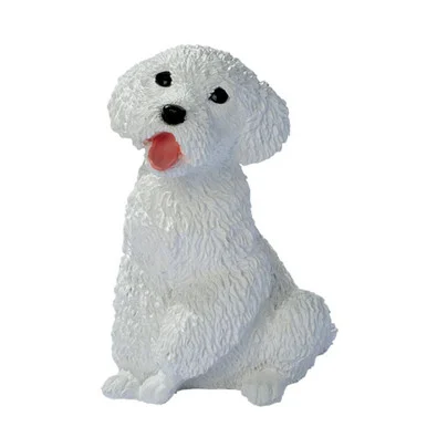 10″ Sitting Poodle Puppy Dog Outdoor Garden Statue