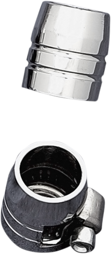 DRAG SPECIALTIES Grooved Hose Clamp - Chrome - 3/8" 03-6204CG-BC202