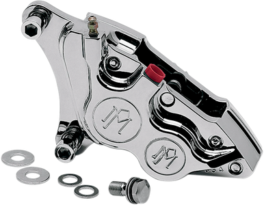 PERFORMANCE MACHINE (PM) Caliper - Front Left - Polished - 84-99 Harley-Davidson 0053-2915P