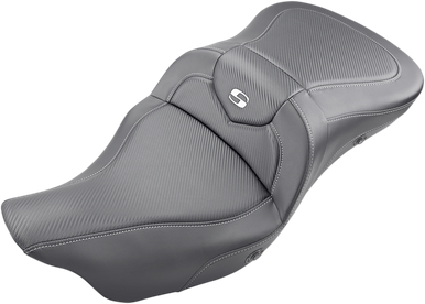 SADDLEMEN Extended Reach Road Sofa Seat - Carbon Fiber - Heated 808-07B-186HCT