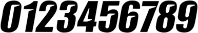 D'COR VISUALS Slash Number Plate - #6 - Black - 4" 45-27-6