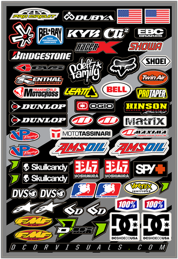 D'COR VISUALS Decal Sheet - Misc. Logo 40-90-105