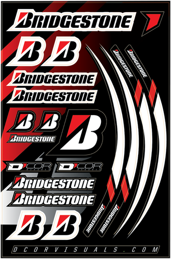 D'COR VISUALS Decal Sheet - Bridgestone 40-90-118