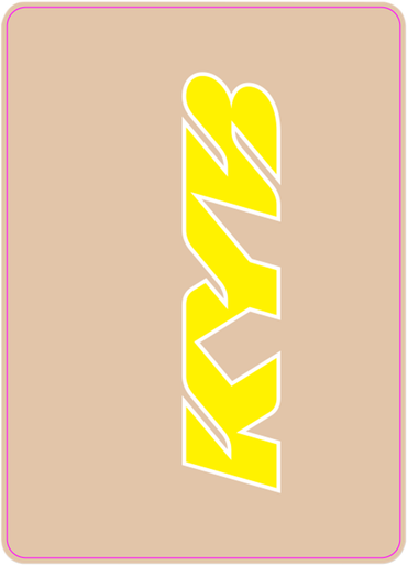 D'COR VISUALS Upper Fork Decal - KYB - Yellow 40-80-133