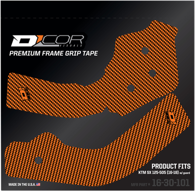 D'COR VISUALS Frame Grip Tape - Orange - KTM 16-30-101