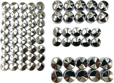 DRAG SPECIALTIES Engine Bolt Covers - Chrome - M8 352065