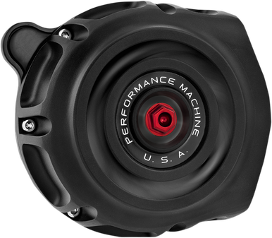 PERFORMANCE MACHINE (PM) Vintage HP Air Cleaner - Black OpsƒÂ¢¢â‚¬Å¾‚¢ - M8 0206-2142-SMB
