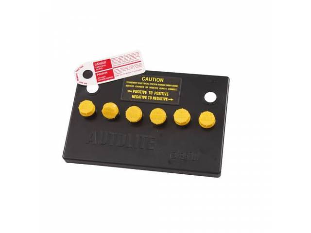 GROUP 24 BATTERY TOP COVER, Autolite Sta-Ful Battery, yellow cap