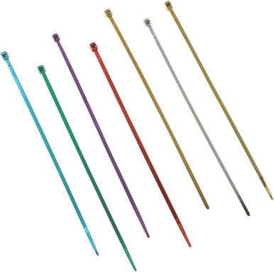 DRAG SPECIALTIES Chrome Cable Tie 4" 10 Pack 10-6012C-10-HC3