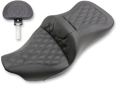 SADDLEMEN Extended Reach Road Sofa Seat - Lattice Stitched - Backrest 808-07B-184BR