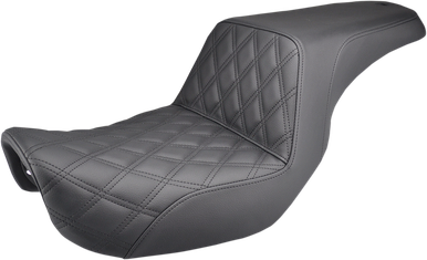 SADDLEMEN Step Up Seat - Lattice Stitched - Dyna 806-04-172