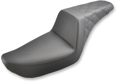 SADDLEMEN Step Up Seat - Rear Lattice Stitched - Dyna 804-04-173