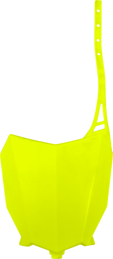 UFO Front Number Plate - Florescent Yellow - Honda HO05602-DFLU