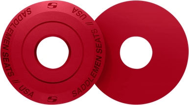 SADDLEMEN Fender Seat Washer - Red 14707RD