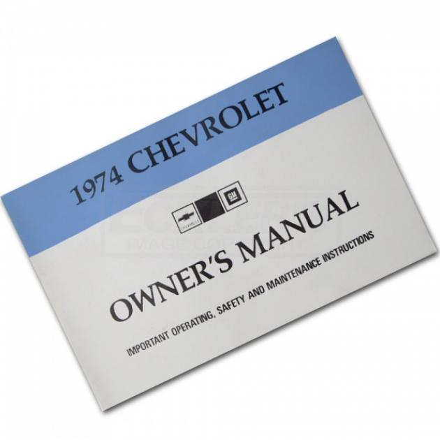 Full Size Chevy, Owners Manual, 1974