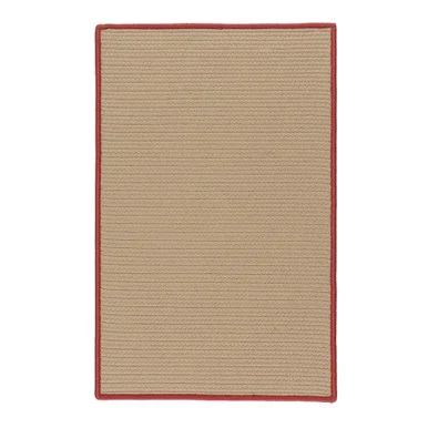 12′ x 16′ Brown and Red All Purpose Handcrafted Reversible Rectangular Outdoor Area Throw Rug