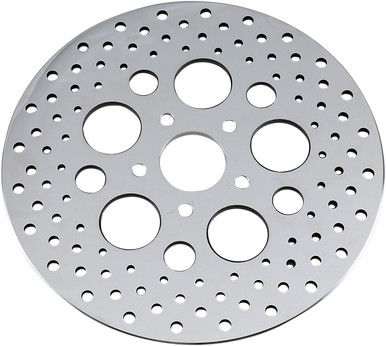 DRAG SPECIALTIES Drilled Brake Rotor - Rear - 11.5" - Harley-Davidson 060181ASP-BC648