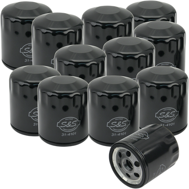 S&S CYCLE Oil Filter - Black - 12-Pack 310-0239