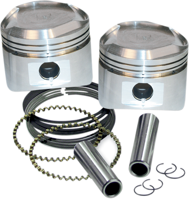 S&S CYCLE Replacement Pistons with Rings 92-2028
