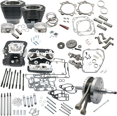 S&S CYCLE Hot Set-Up Kit - Black 900-0569