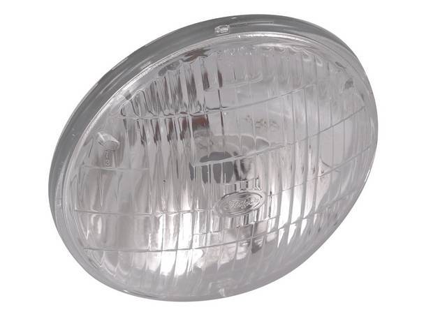 Sealed Beam Headlight Bulb, 5 3/4 Round, Low beam