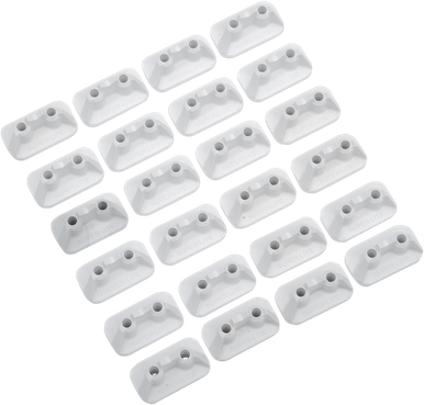 Stud Boy Double Backer Plates White 2-Ply 24 Pack 2512-P1-WHT