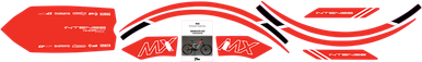 D'COR VISUALS Graphics Kit for Tazer MX - Red 10-80-100-RD